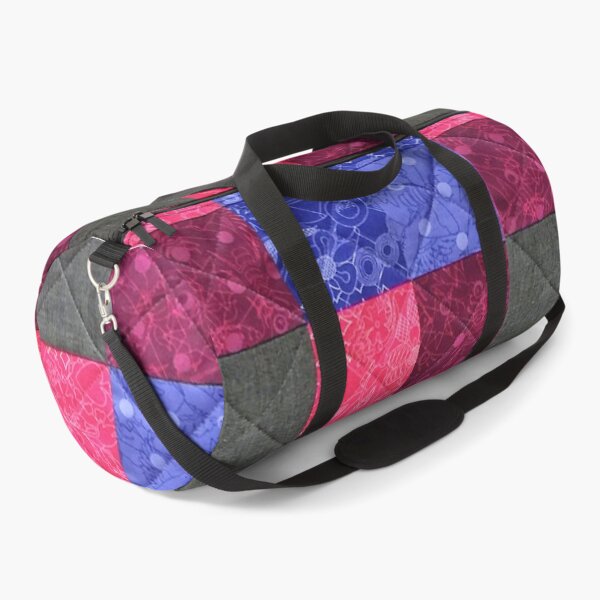 Item preview, Quilted patchwork purple, blue and black chequered pattern  designed and sold by baligaia.