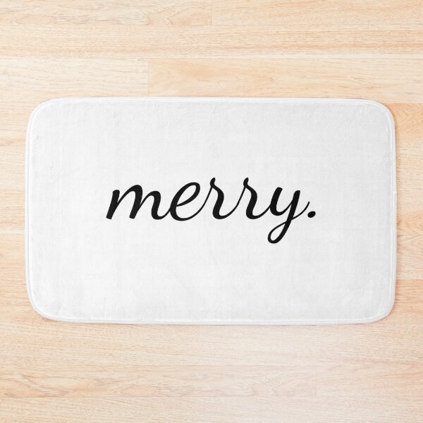 Item preview, Merry; Merry Christmas; Holiday; Minimalist Christmas; Holiday cheer; Christmas gift designed and sold by cyhdesign.