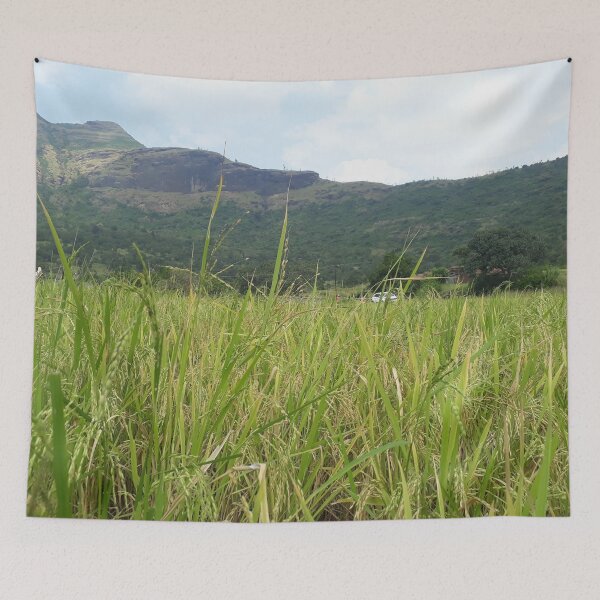 Item preview, Rural Farmland Beneath The Mountaintop designed and sold by PriyanDecor.