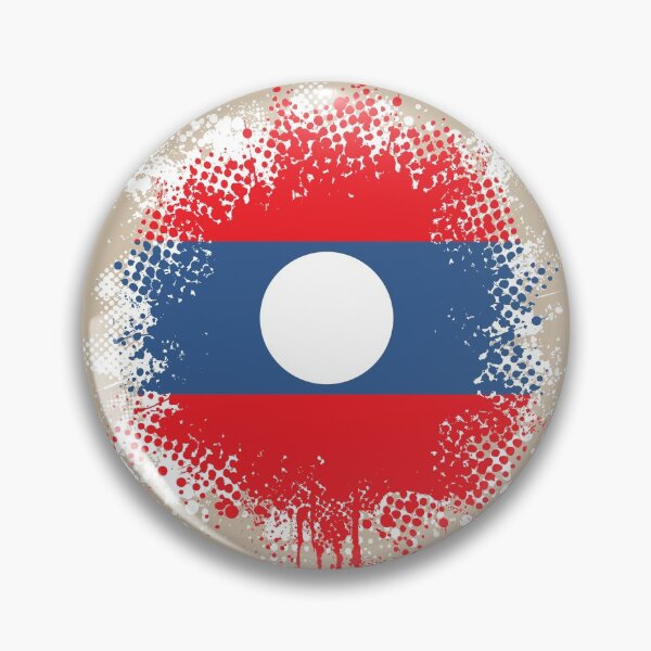 Item preview, Flag of Laos - Splat designed and sold by pixelinga.