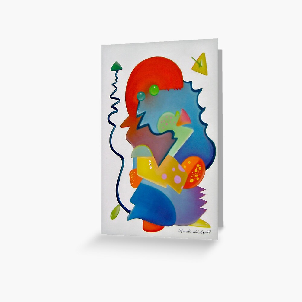 Alien in my kitchen Greeting Card
