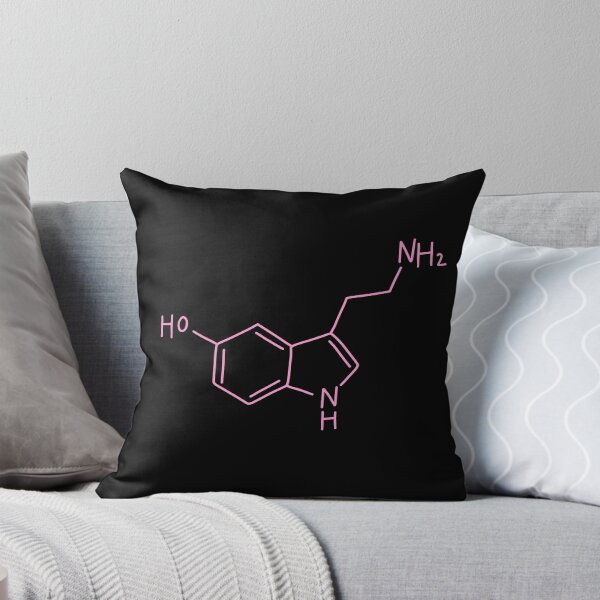 Artikel-Vorschau von Rosa Serotoninmolekül von Hand gezeichnet, designt und verkauft von illhustration.