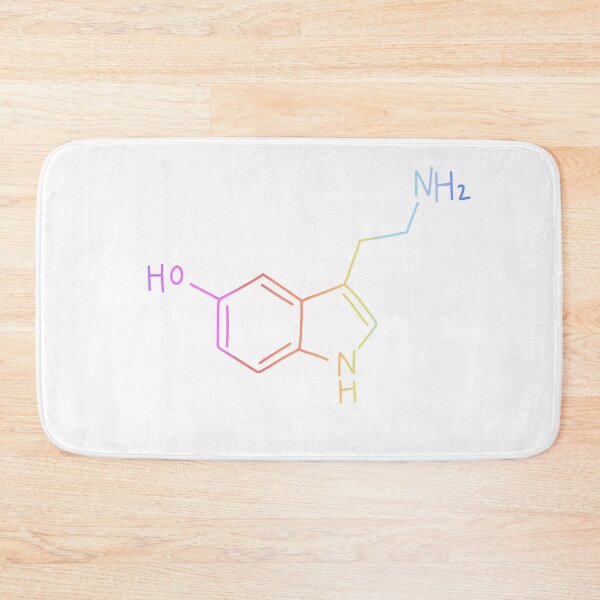 Item preview, Rainbow Serotonin Molecule Hand Drawn designed and sold by illhustration.