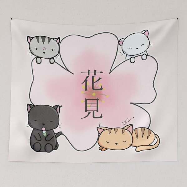 Item preview, Nya, it is time for hanami! designed and sold by LuYukari.