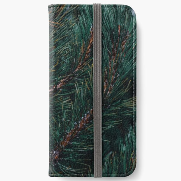 Pine Cone Tree Closeup iPhone Wallet