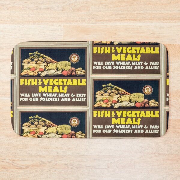 Item preview, Vintage War Years: Eat Fish and Veggies! designed and sold by CitizenAwear.
