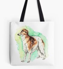 Watercolor borzoi Tote Bag
