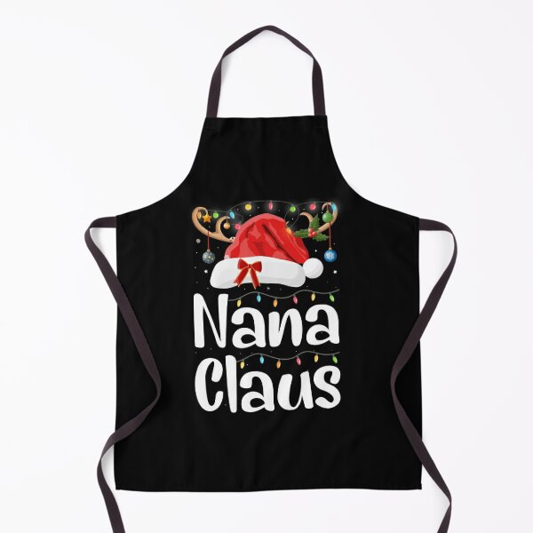 nana Claus Matching Family Group Christmas  Apron