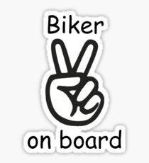 Biker on board Sticker