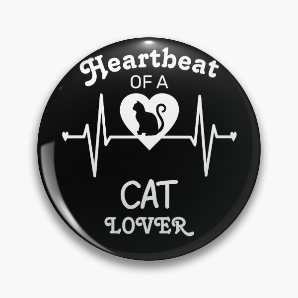 Artikelvorschau, Herzschlag eines Katzenliebhabers entworfen und verkauft von Cute  Pawz.