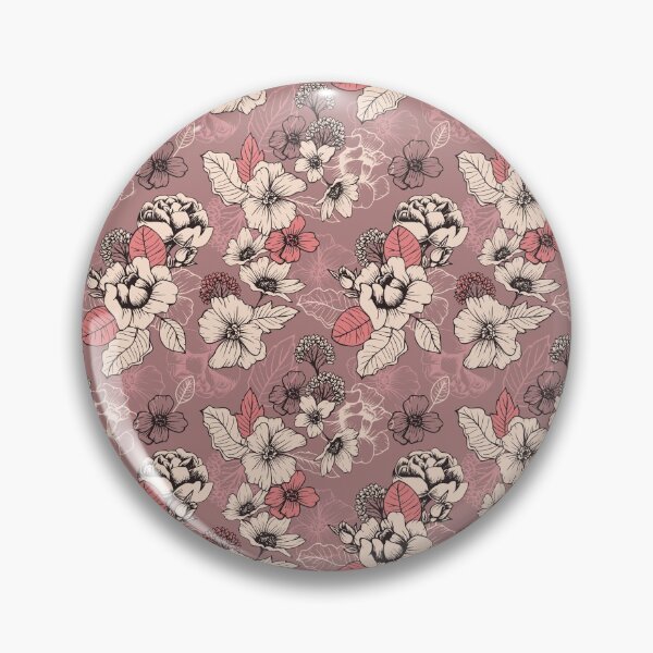 Item preview, Mauve and Salmon Peony and Blossom Seamless Pattern designed and sold by meghanmarie.