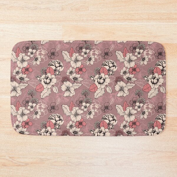 Item preview, Mauve and Salmon Peony and Blossom Seamless Pattern designed and sold by meghanmarie.