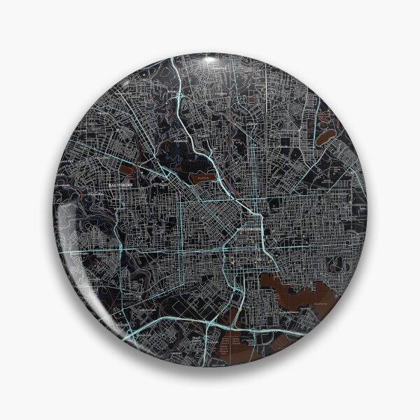 Item preview, Baltimore, MD Topographical Map Dark designed and sold by PGHPhotoCo.