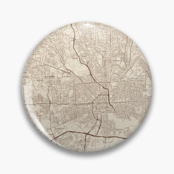 Item preview, Baltimore, MD Topographical Map Vintage designed and sold by PGHPhotoCo.