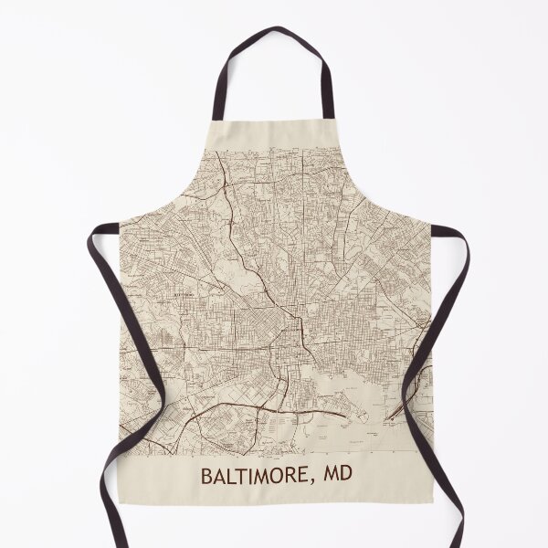 Item preview, Baltimore, MD Vintage mapa topográfico designed and sold by PGHPhotoCo.
