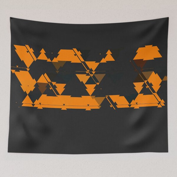 Item preview, Cool Orange triangle pattern art  designed and sold by AYACHI90.
