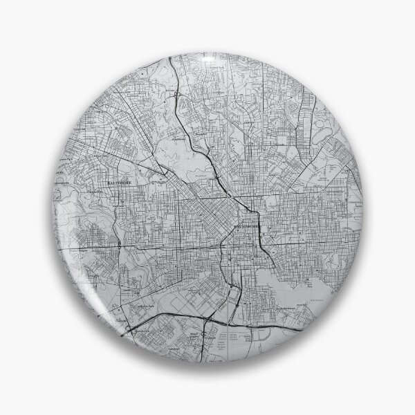 Item preview, Baltimore, MD Topographical Map Grey designed and sold by PGHPhotoCo.