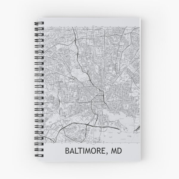 Item preview, Baltimore, MD Topographical Map Grey designed and sold by PGHPhotoCo.