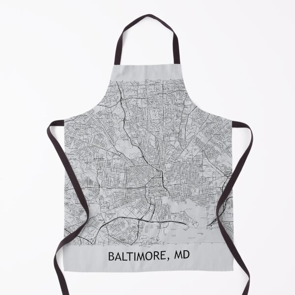 Item preview, Baltimore, MD Topographical Map Grey designed and sold by PGHPhotoCo.