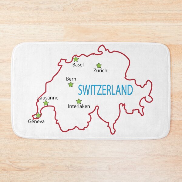Item preview, Map of Switzerland designed and sold by Jurie Maree.