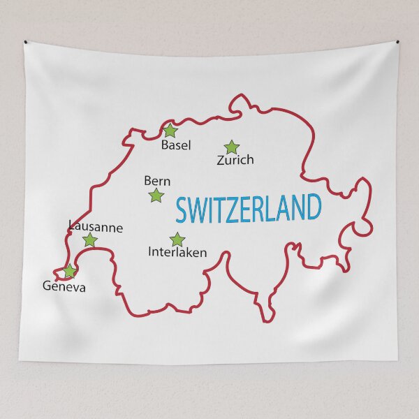 Item preview, Map of Switzerland designed and sold by Jurie Maree.