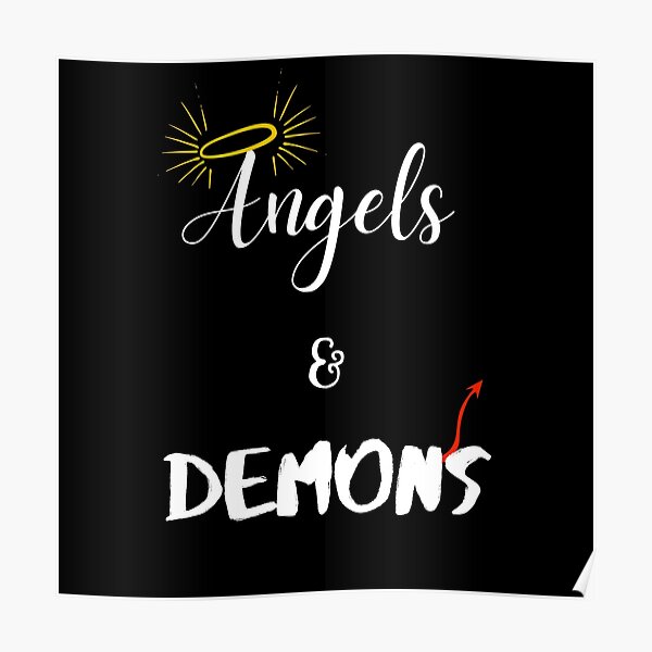 Angels And Demons Posters Redbubble - angels and demons roblox id