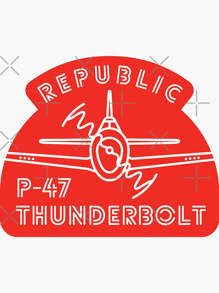 P-47 Thunderbolt neon red by Aeronautdesign