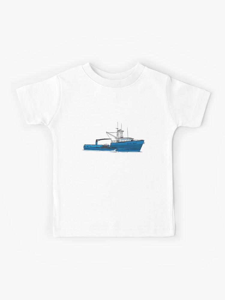 The Silver Spray Alaska Fishing Boat Kids T-Shirt for Sale by