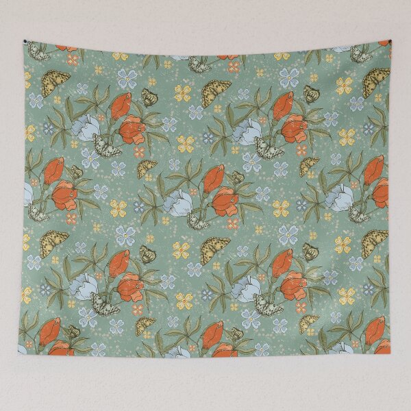 Item preview, Butterflies and flowers create a beautiful designed and sold by Marcu Ioachim.