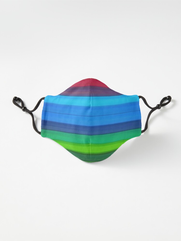 Alternate view of Rainbow Stripes Mask