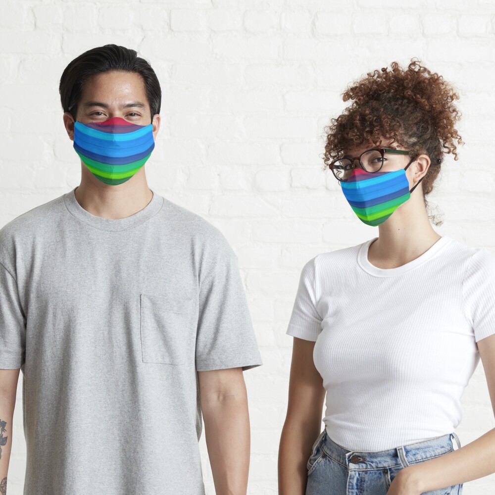 Rainbow Stripes Mask
