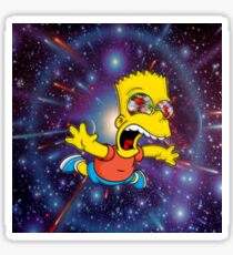 Psychedelic Bart Sticker