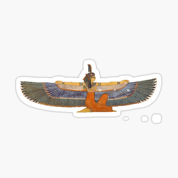 Egyptian Goddess Ma'at Design Sticker