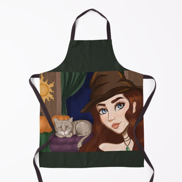 Item preview, Witch with cat designed and sold by LuxingArt.