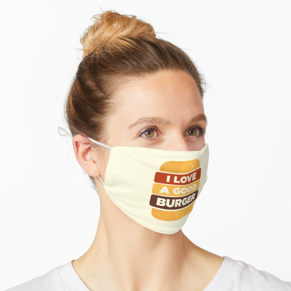 I Love A Good Burger Bbq Grill Burger Lover Mask For Sale By Briansmith84 Redbubble 