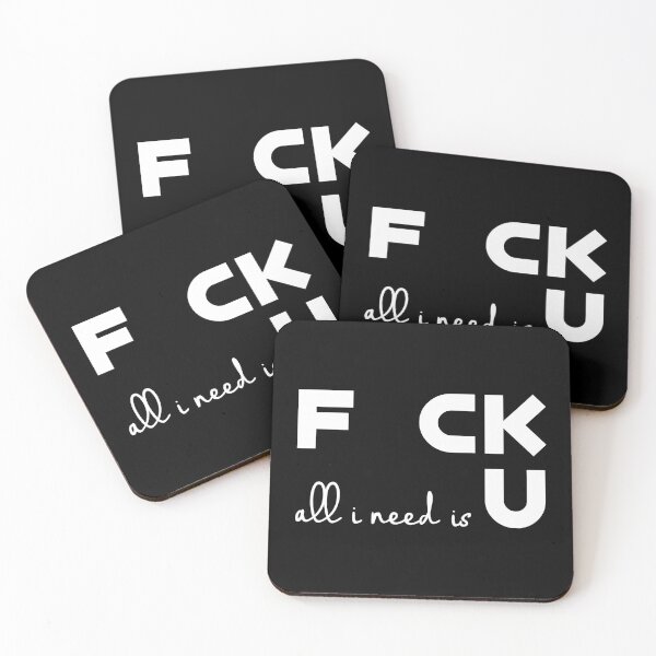 Item preview, Fck All I Need Is U Funny Shirt White designed and sold by Paulina Vanlife.