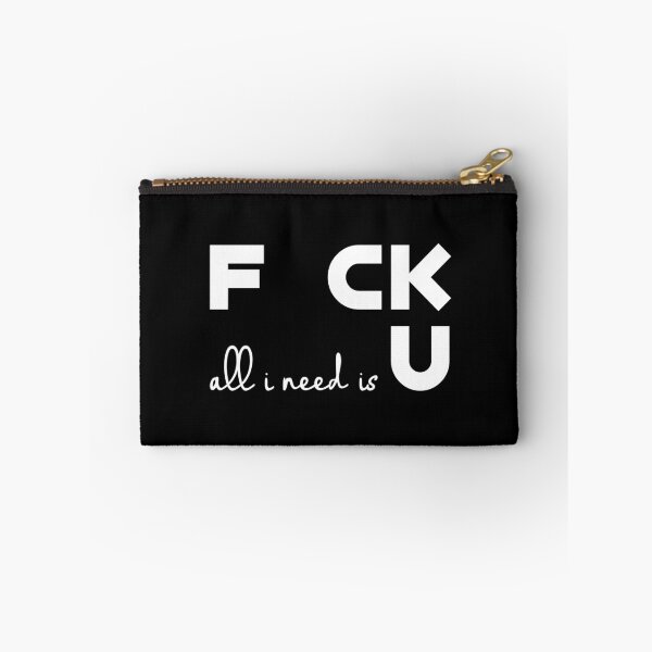 Item preview, Fck All I Need Is U Funny Shirt White designed and sold by Paulina Vanlife.
