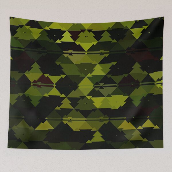Item preview, Dark green triangle pattern art  designed and sold by AYACHI90.