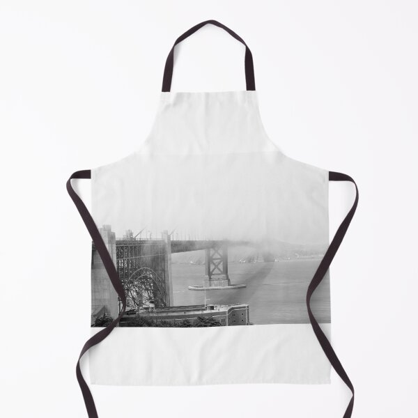 Item preview, Golden Gate Bridge covered in mist in black and white designed and sold by Sonja Martin Photography.