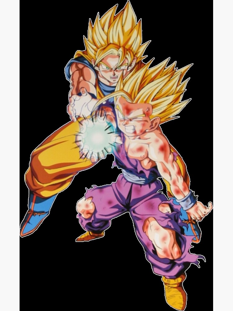 Tarjetas de felicitación « DBZ kamehameha padre e hijo son goku y son gohan  ssj2» de Maimanart | Redbubble