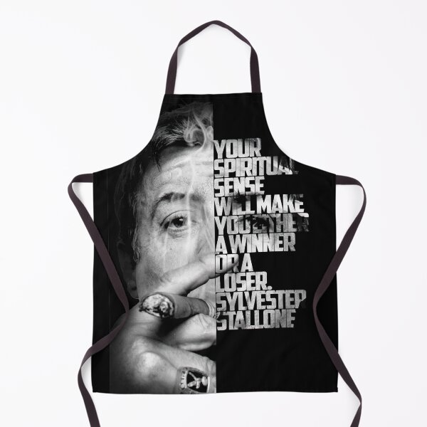 Item preview, Copy of Black and white Sylvester Stallone quote poster designed and sold by Enea Kelo.