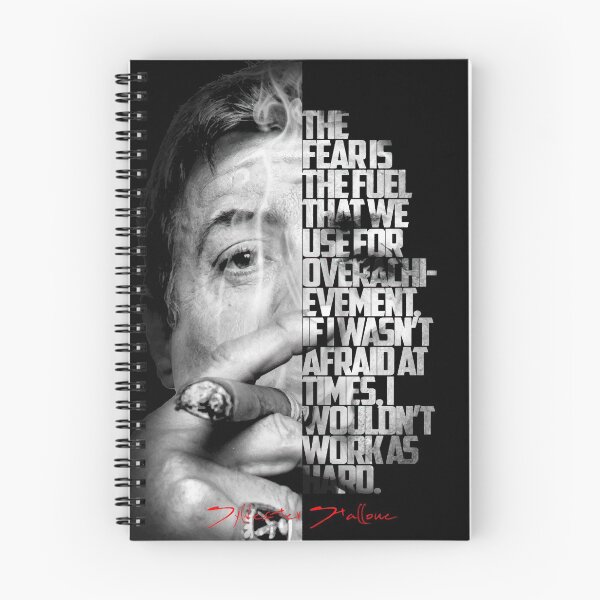 Item preview, Black and white Sylvester Stallone quote poster designed and sold by Enea Kelo.