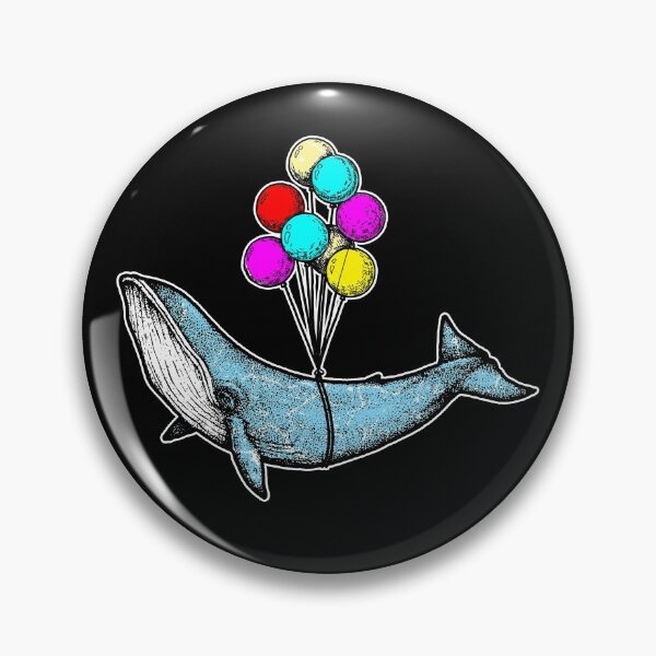 Item preview, Flying humpback whale with balloons designed and sold by Mila1946.