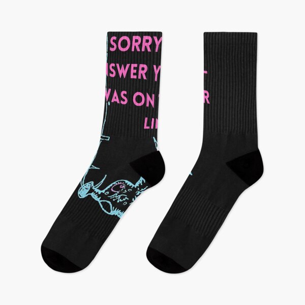 Item preview, Sorry I didn't answer your call I was on the other line fishing funny (Pink/Blue) designed and sold by DesignsofNote.