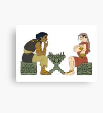 Evil chess Canvas Print