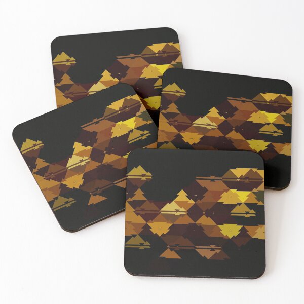 Item preview, Dark and yellow triangle pattern art  designed and sold by AYACHI90.