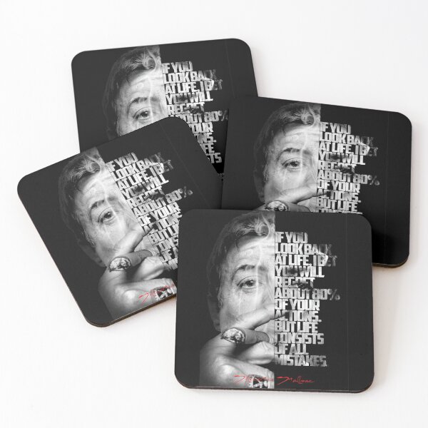 Item preview, Black and white Sylvester Stallone quote poster designed and sold by Enea Kelo.