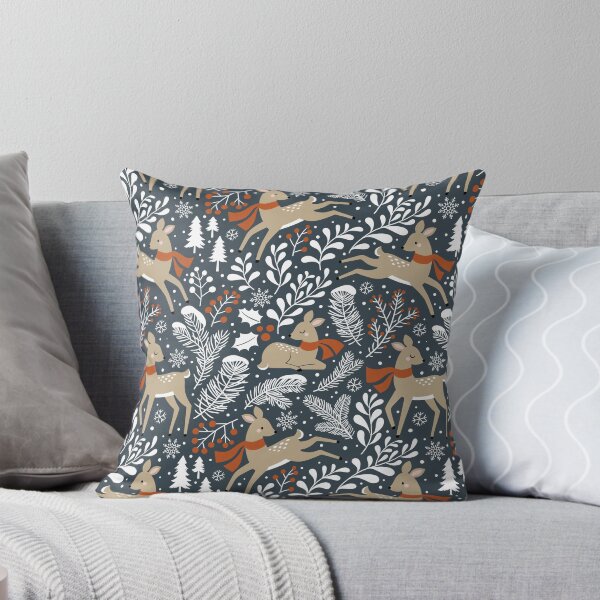 Item preview, Winter Deer / Dark Grey designed and sold by MirabellePrint.