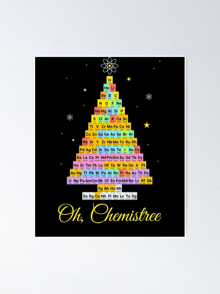 Oh Chemistree Periodic Table Chemistry Christmas Tree\