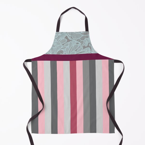 Item preview, Lace and Stripes (Pink and Grey) designed and sold by JazzPWall.